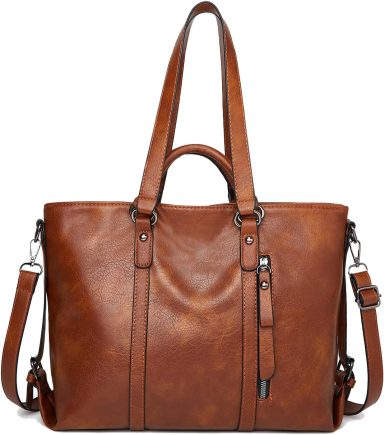 Aileese Tote Handbags for Women Retro Soft Leather